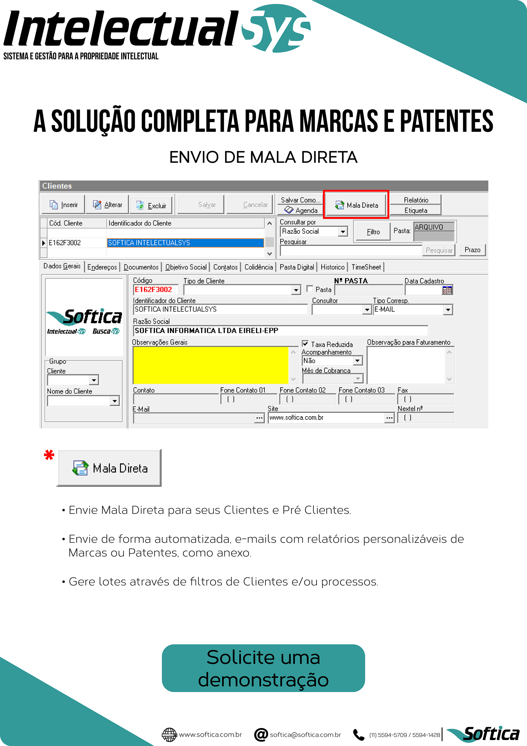 Folder ampliado de formulários do IntelectualSys