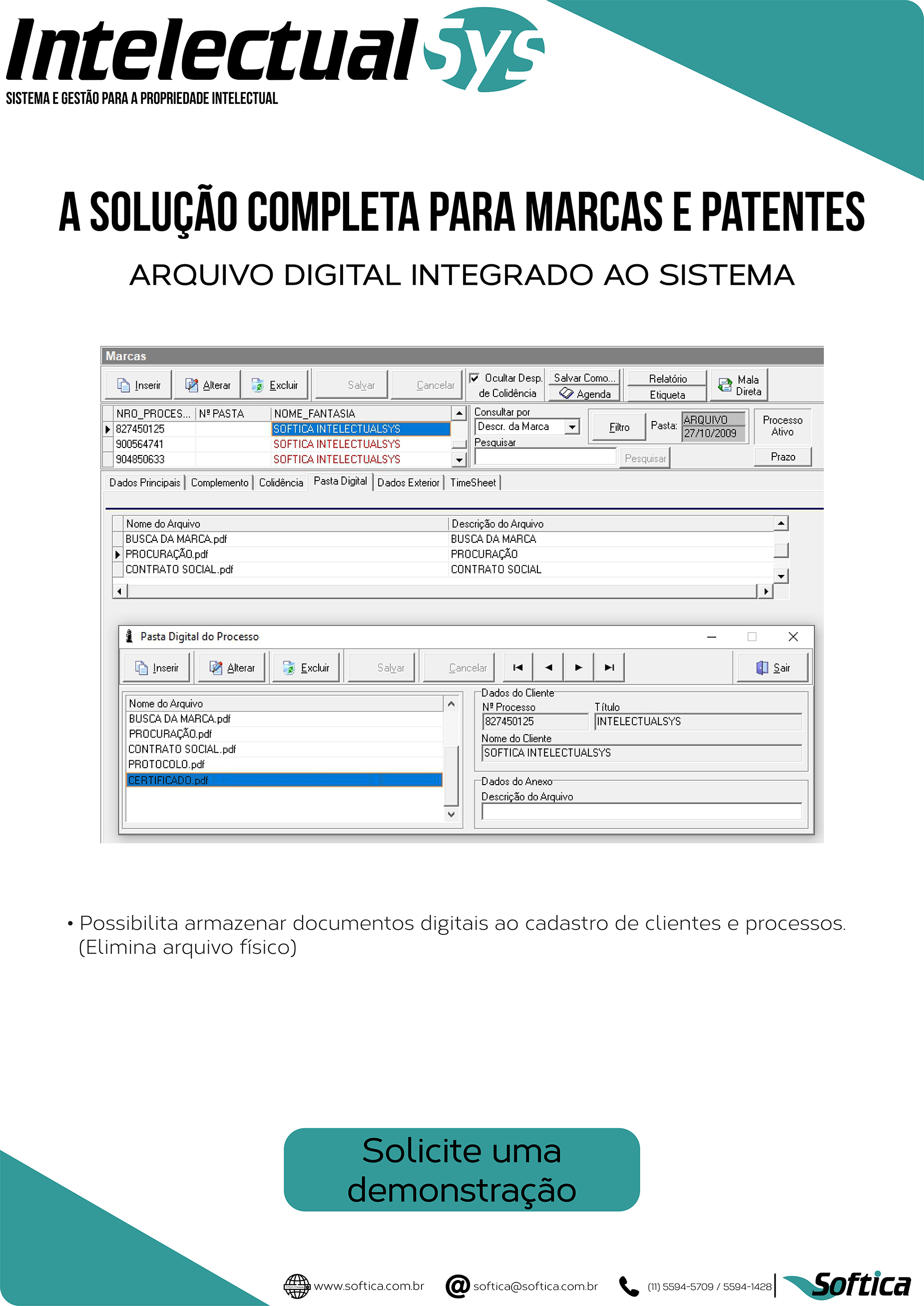 Folder ampliado das plataformas de execução do IntelectualSys