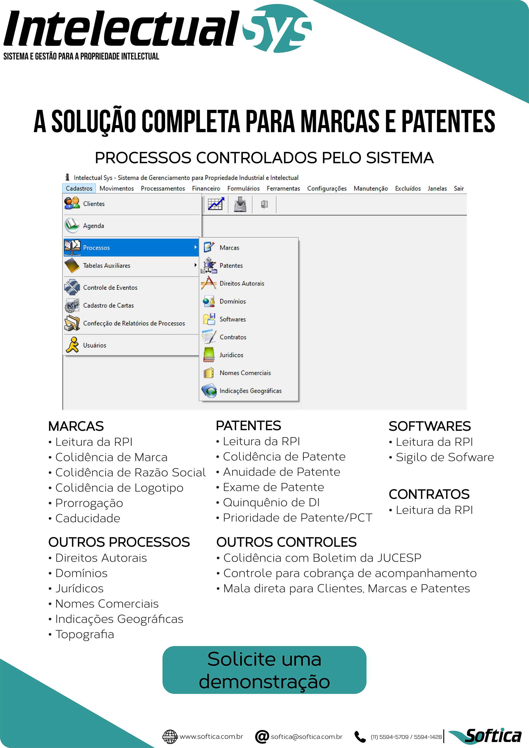 Folder ampliado do cadastramento automático de marcas e patentes do IntelectualSys